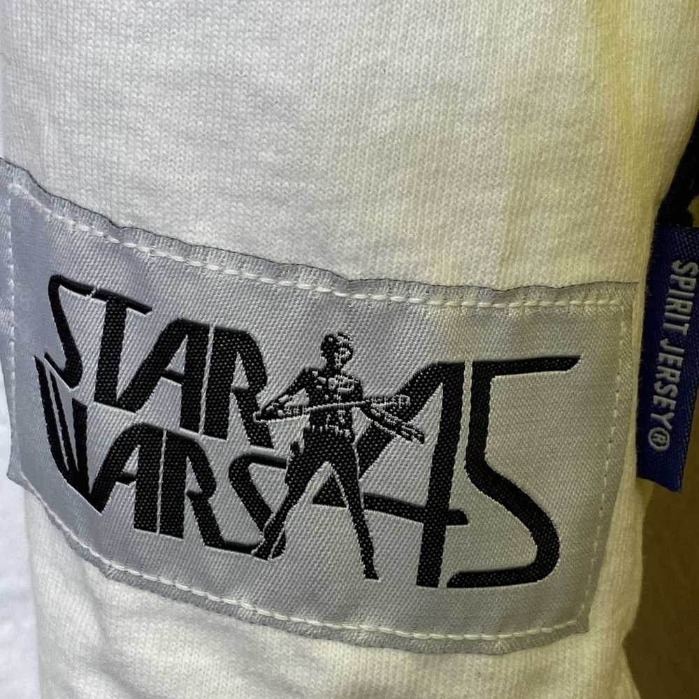 Disney Star Wars SPIRIT JERSEY Vintage Action Figures Colorblock Size Small - Picture 4 of 10